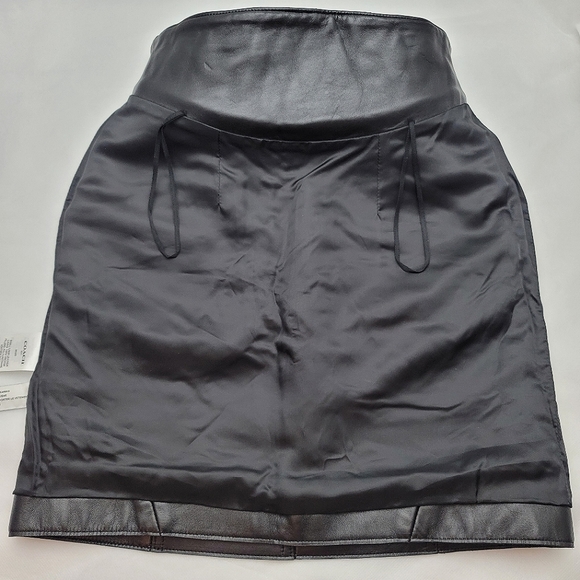 Coach 1941 Runway Resort 2017 Lamb Leather Mini Skirt - Picture 11 of 12